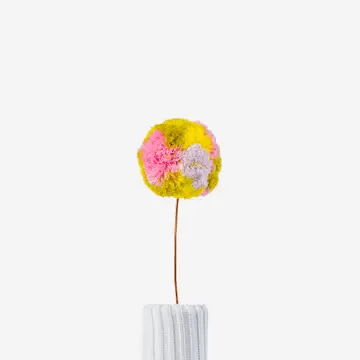 Mega Pom Flower in Yellow & Pink