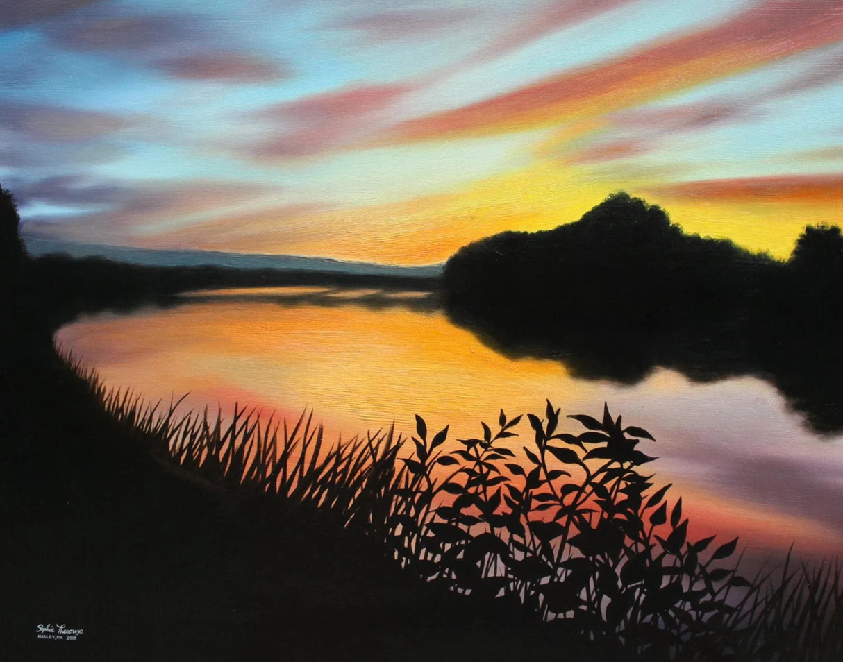 Alexandra Dawson Conservation Path in Hadley, MA 11x14 Print from Sophie Theroux at Pinch in Northampton, MA