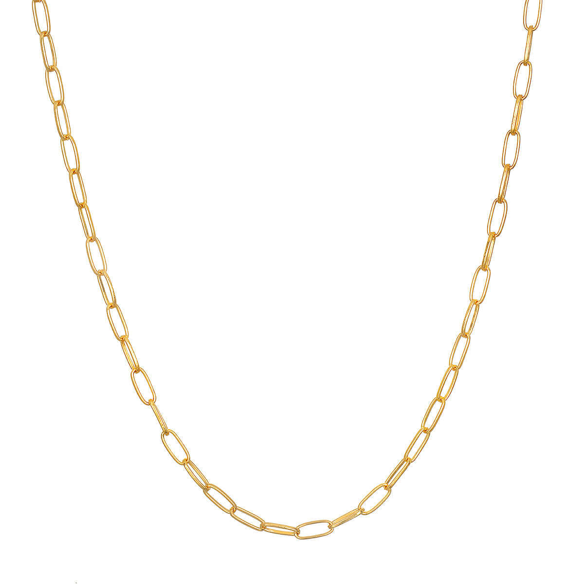 Classic Beauty Paper Clip Chain Necklace 18" at PINCH