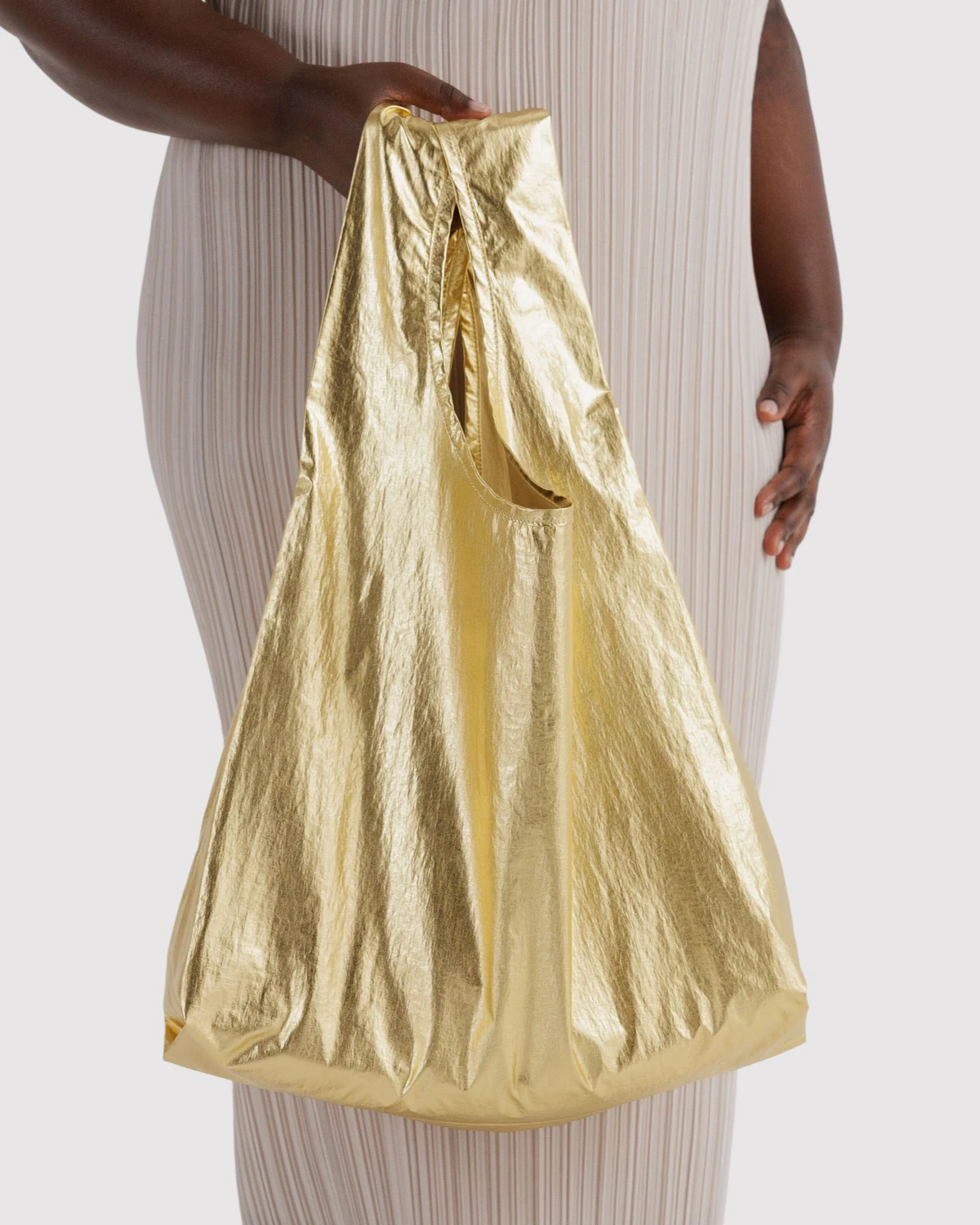 Gold Metallic Standard Baggu
