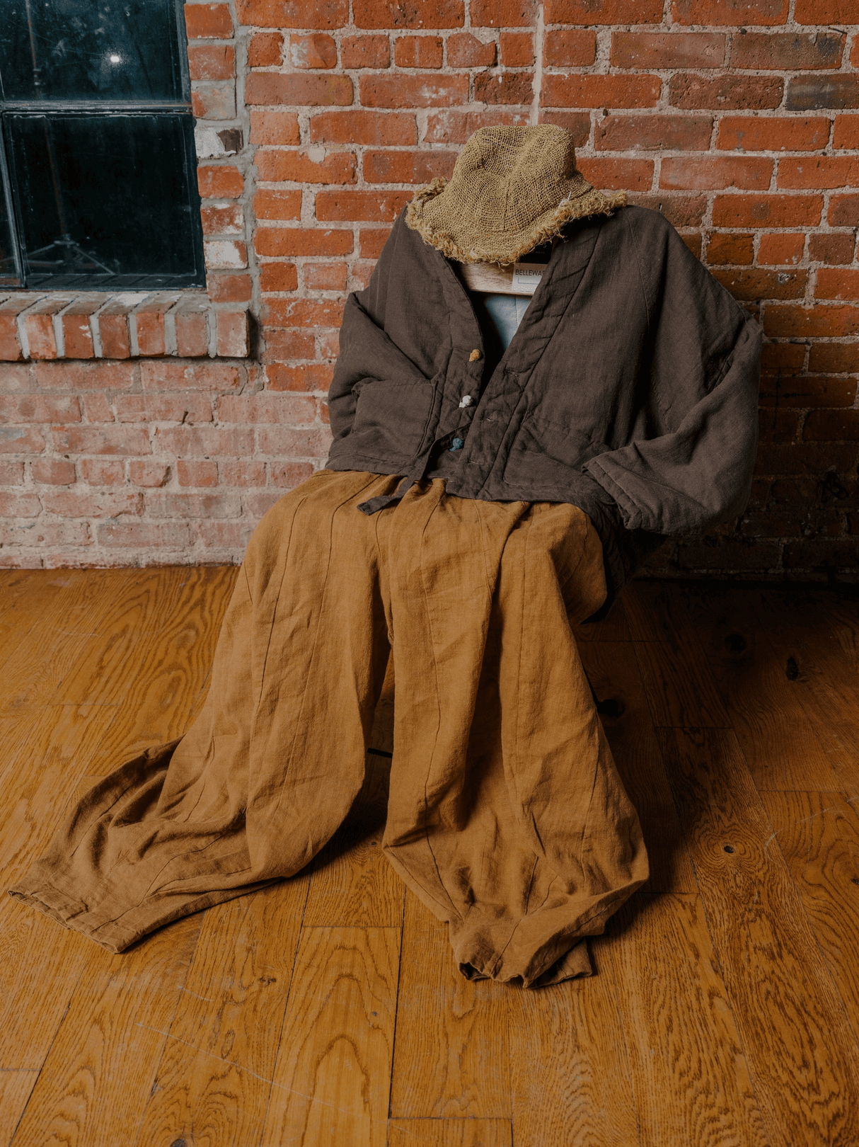 Hanten Padded Kimono in Olive Green from Bellewaera at Pinch in Northampton, MA