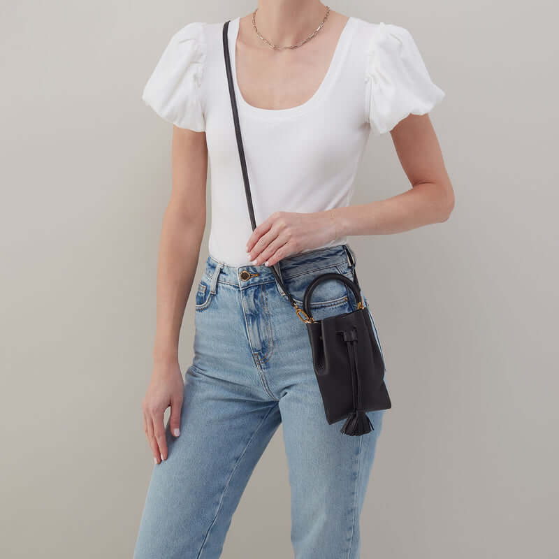 Eden Phone Crossbody in Black from Hobo at Pinch in Northampton, MA