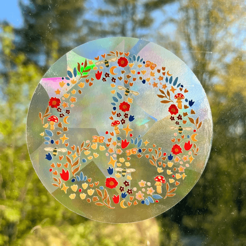 Peace Suncatcher from Polanshek of the Hills at Pinch in Northampton, MA