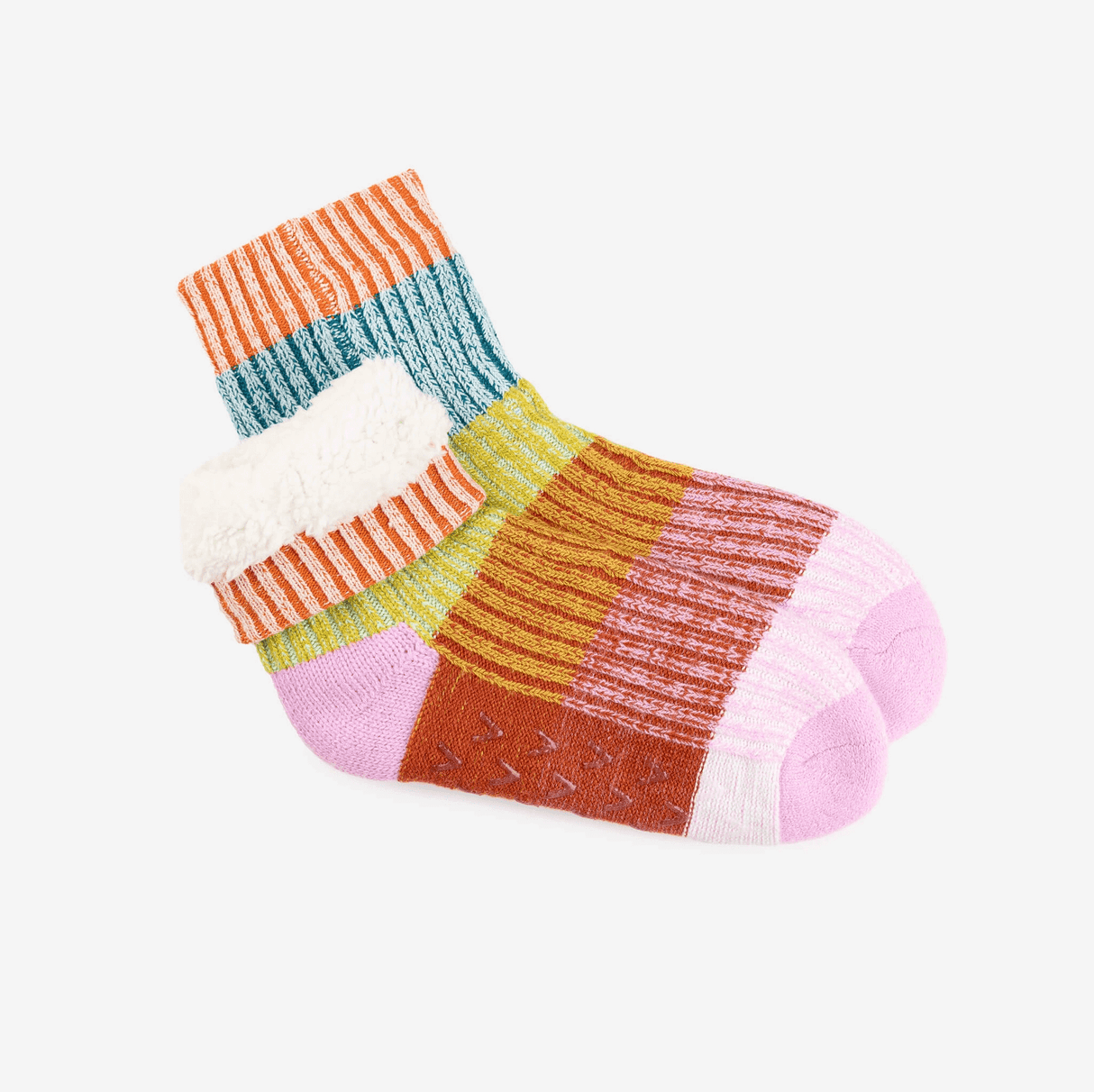 Mosaic House Socks L/XL in Rust Lilac