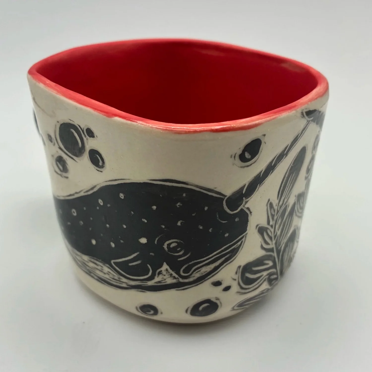 Square Mug "Narwhals of Love"