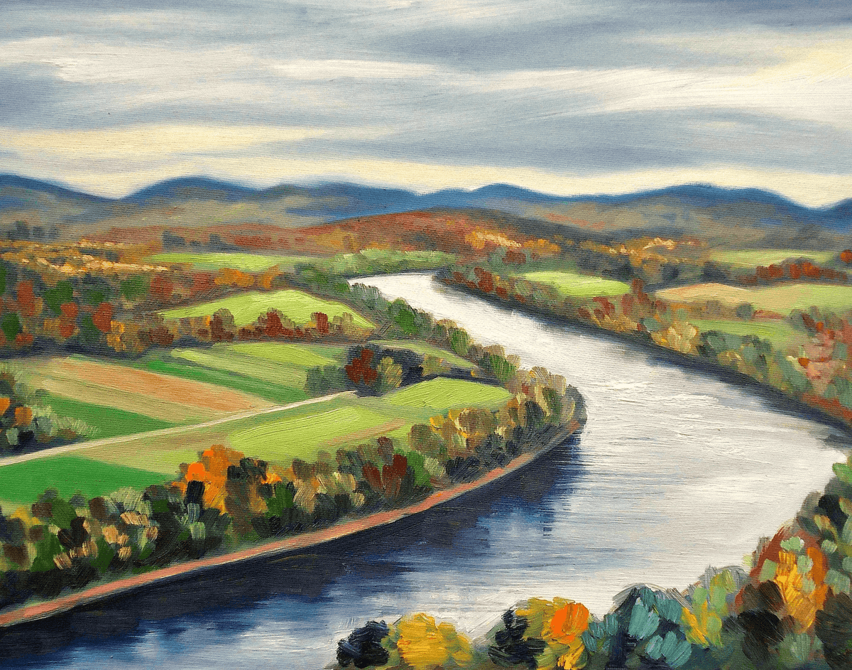 View from Mount Sugarloaf MA 11x14 Print at PINCH