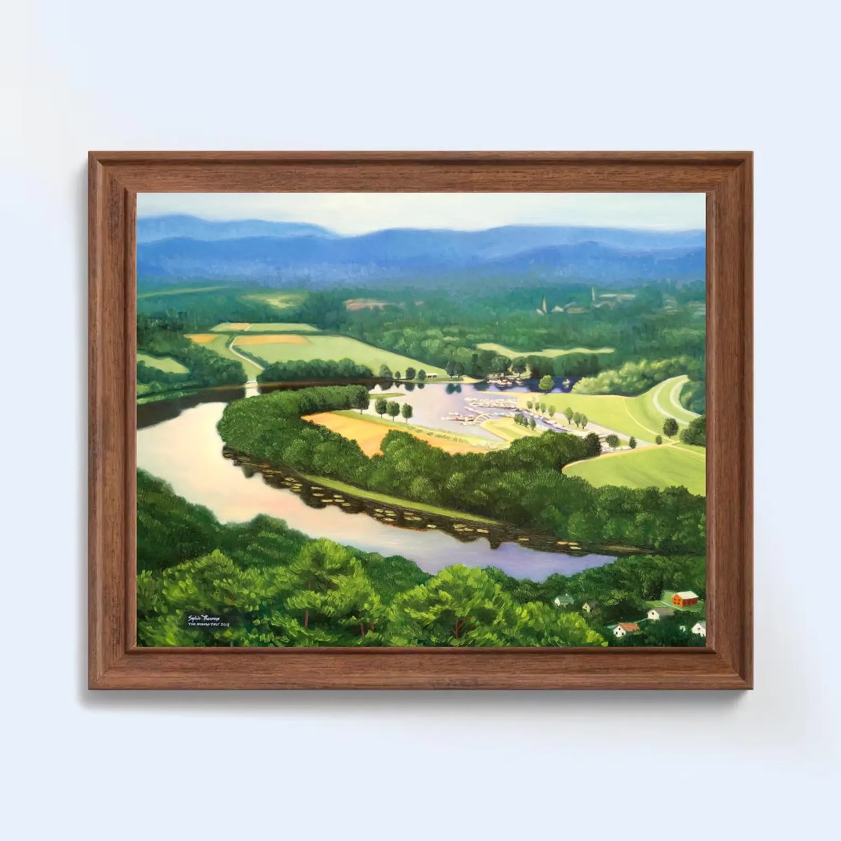 Oxbow Summer, Massachusetts, 11x14 Print from Sophie Theroux at Pinch in Northampton, MA