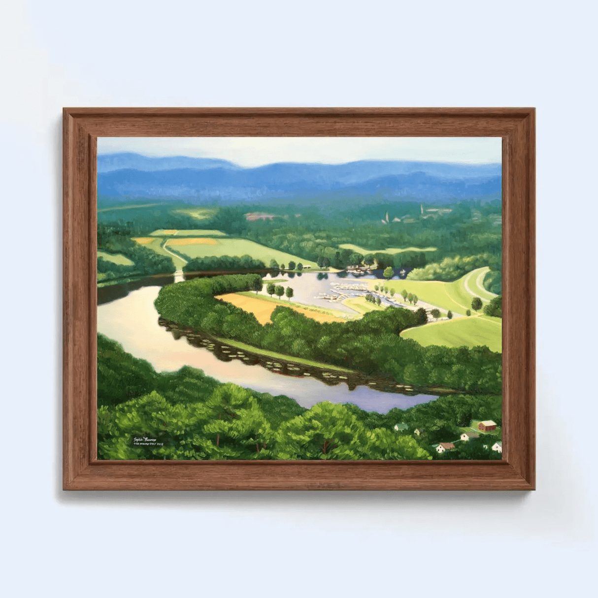 Oxbow Summer, Massachusetts, 11x14 Print from Sophie Theroux at Pinch in Northampton, MA