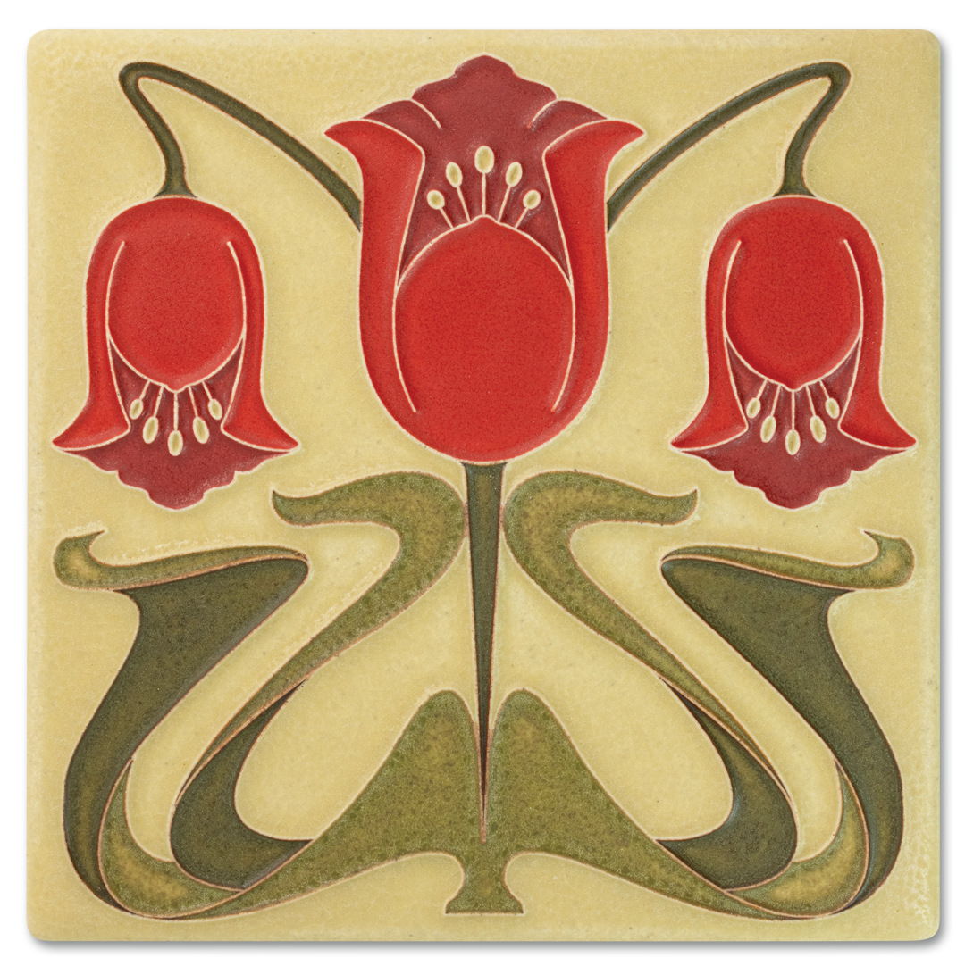 6x6 Coronet in Red Tile