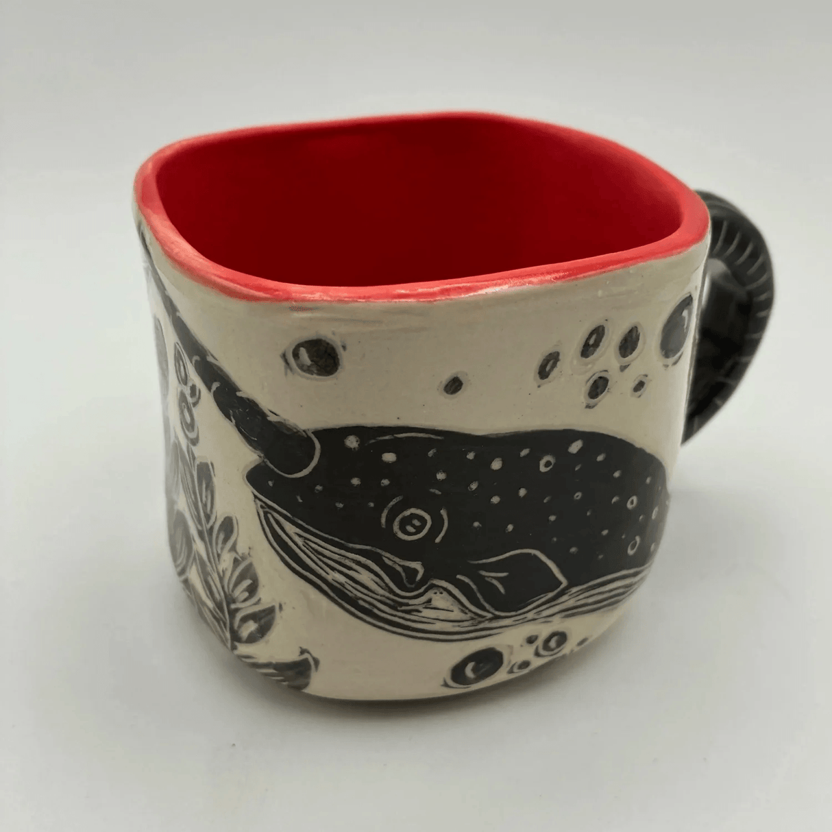 Square Mug "Narwhals of Love"