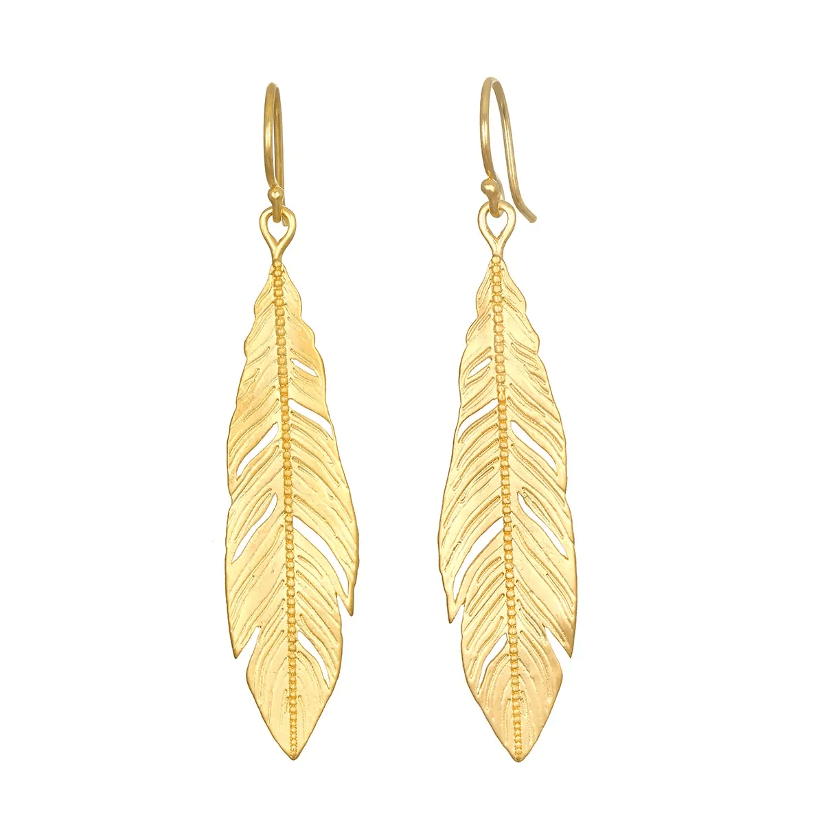 Spiritual Messenger Feather Earrings from Satya at Pinch in Northampton, MA