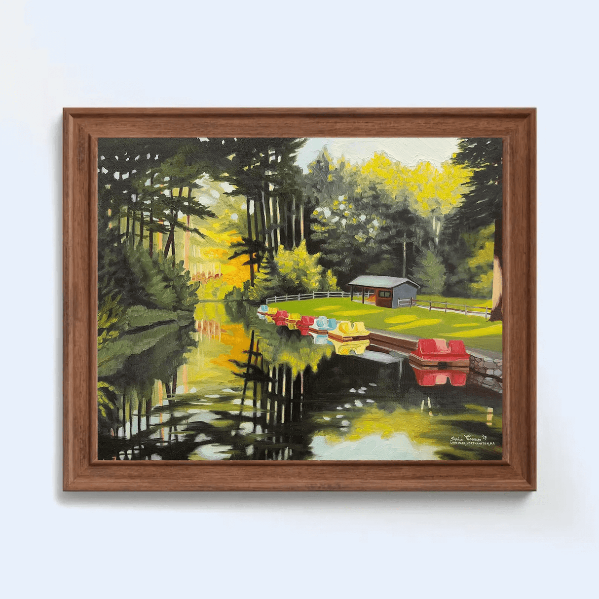 Look Park Paddle Boats 11x14 Print from Sophie Theroux at Pinch in Northampton, MA