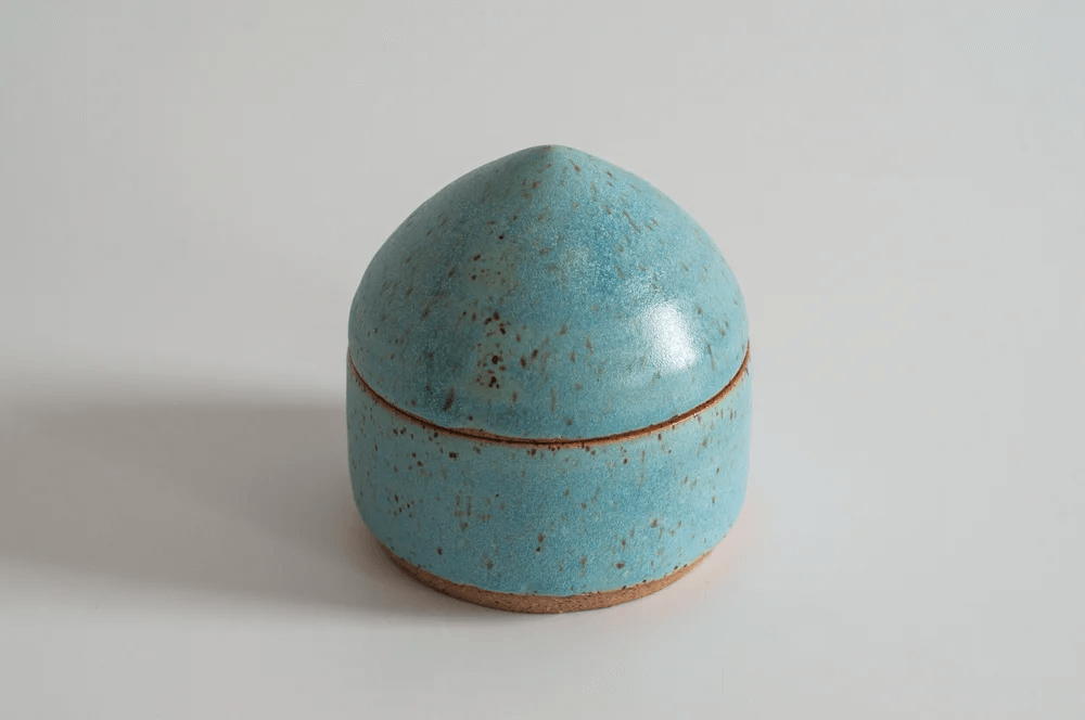 Ceramic Box in Robin's Egg from Rachael Pots from Rachael Pots at Pinch in Northampton, MA