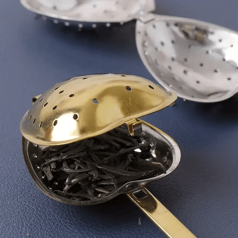 Golden Heart Tea Strainer from Magnifique Hearts at Pinch in Northampton, MA