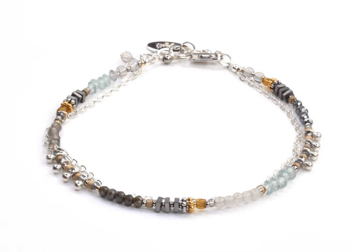 Sterling Silver Bracelet with Smokey Quartz from Chipita at Pinch in Northampton, MA