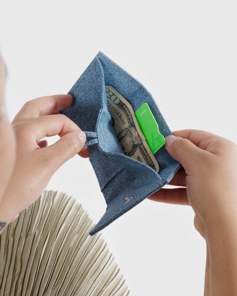 Snap Wallet in Digital Denim from Baggu at Pinch in Northampton, MA