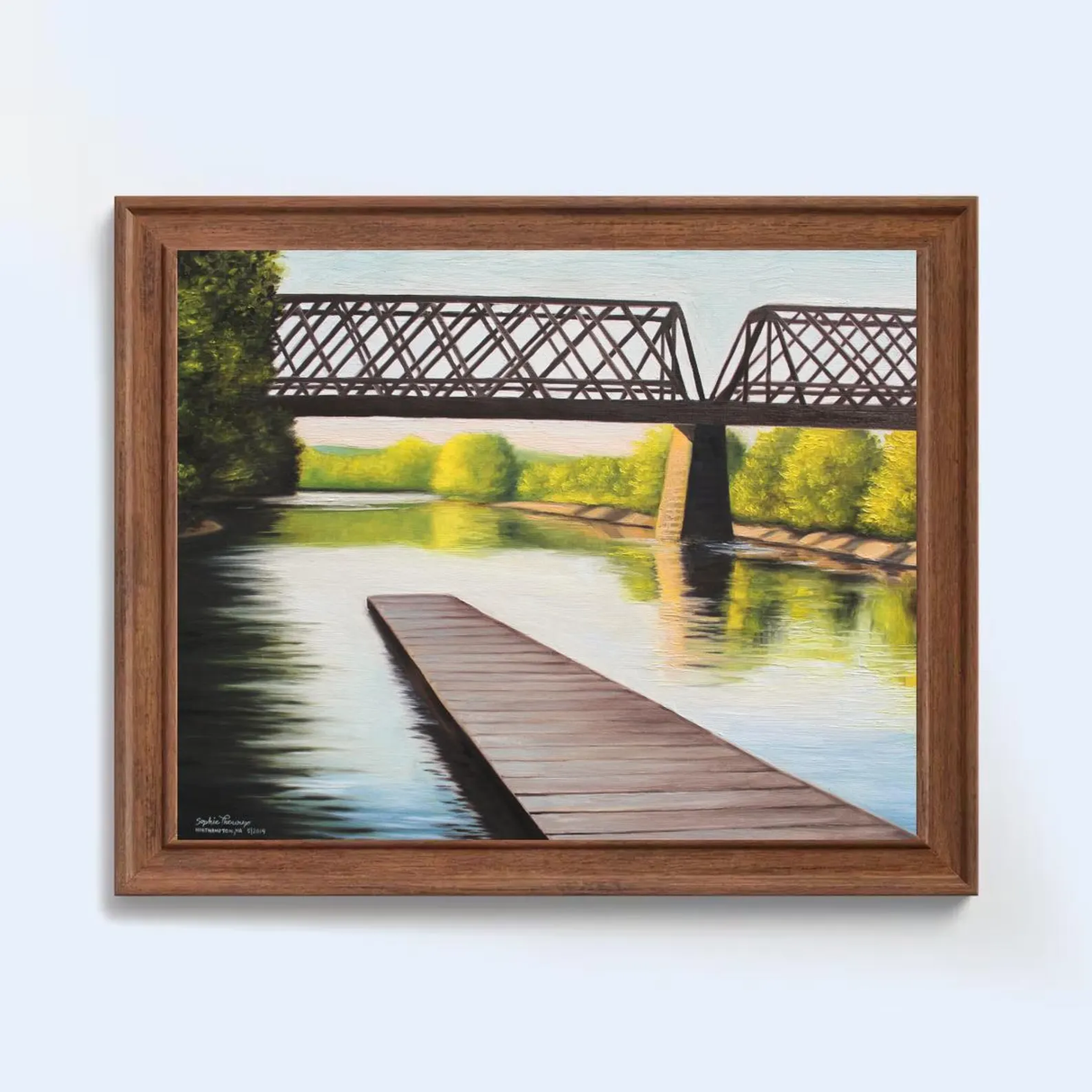 Bike Path Bridge, MA 11x14 Print from Sophie Theroux at Pinch in Northampton, MA