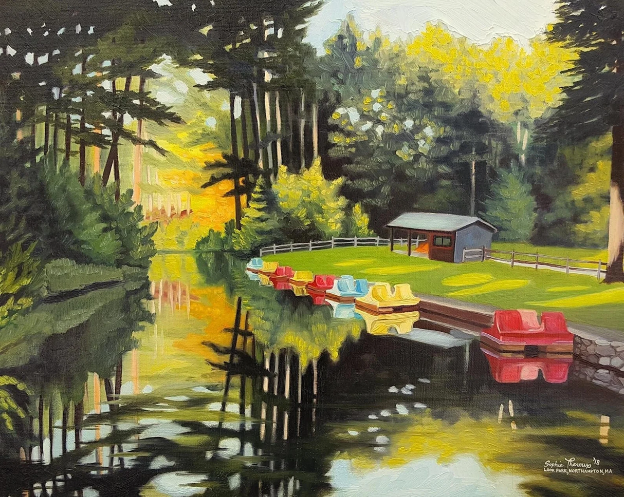 Look Park Paddle Boats 11x14 Print from Sophie Theroux at Pinch in Northampton, MA