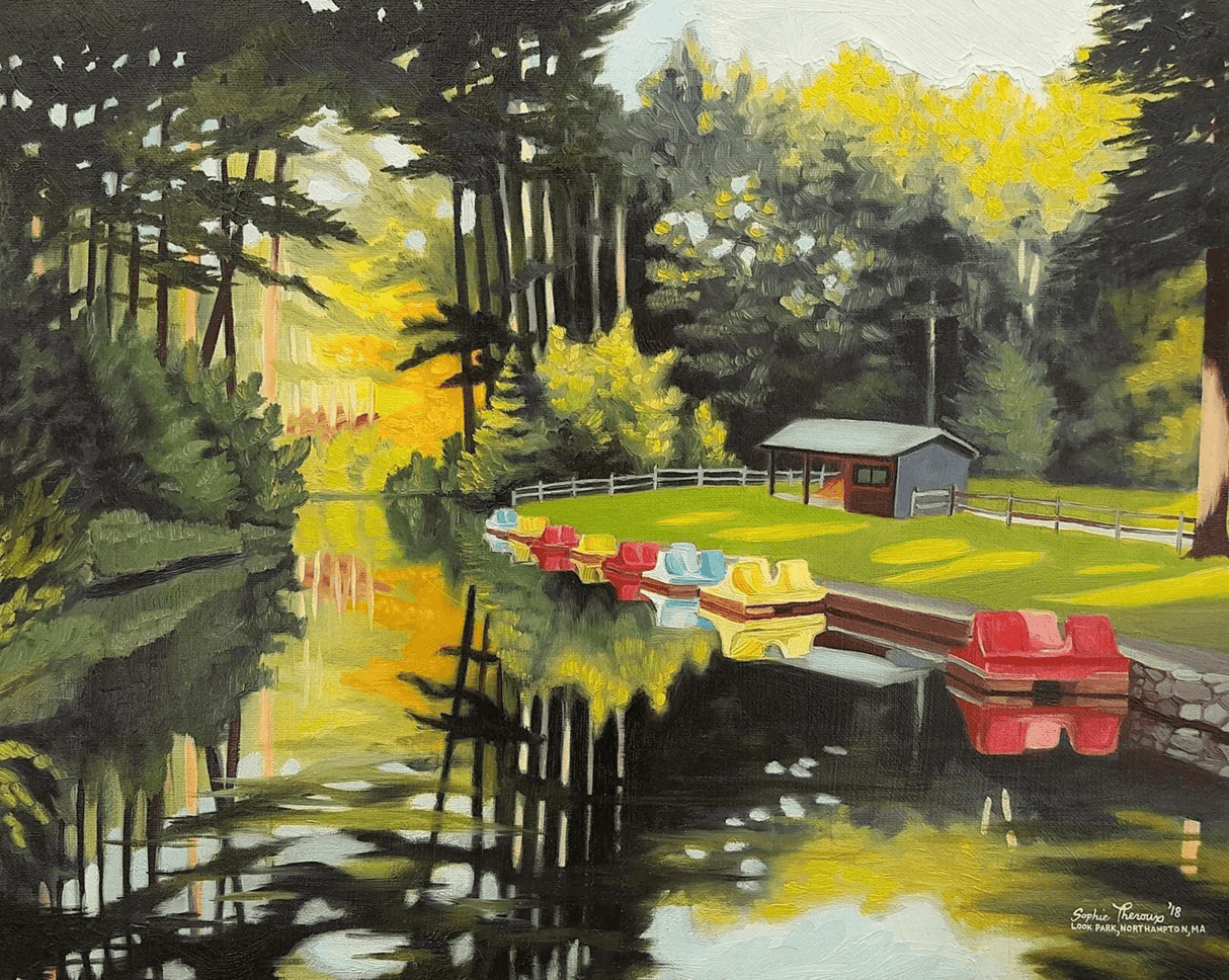 Look Park Paddle Boats 11x14 Print from Sophie Theroux at Pinch in Northampton, MA