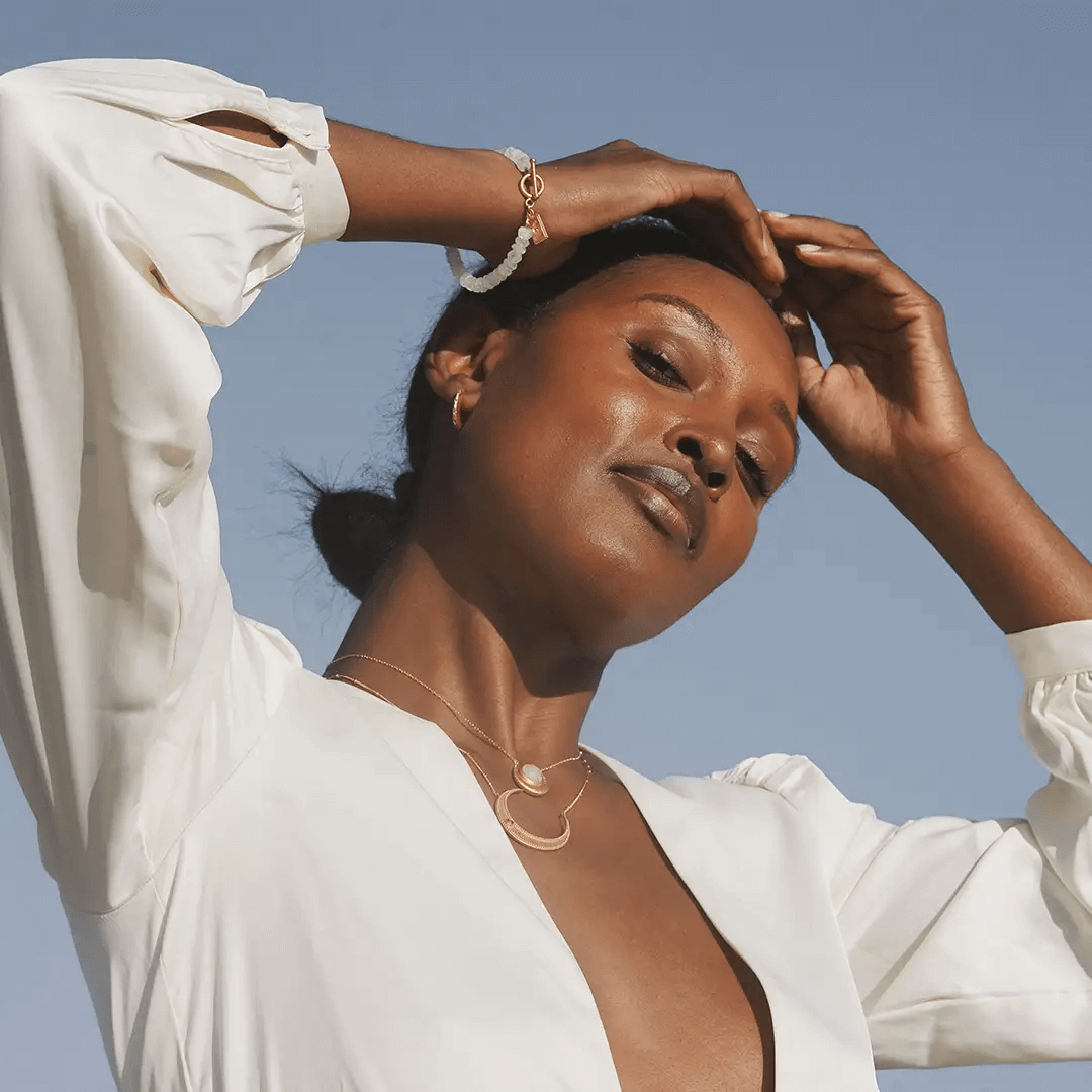 Eternal Guidance Moon Necklace from Satya at Pinch in Northampton, MA