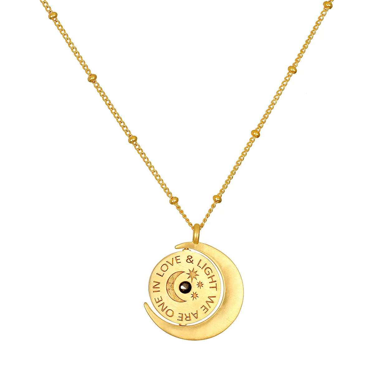 United in Light Spinning Pendant Necklace at PINCH