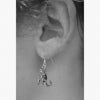 T. Rex Earrings in Sterling Silver