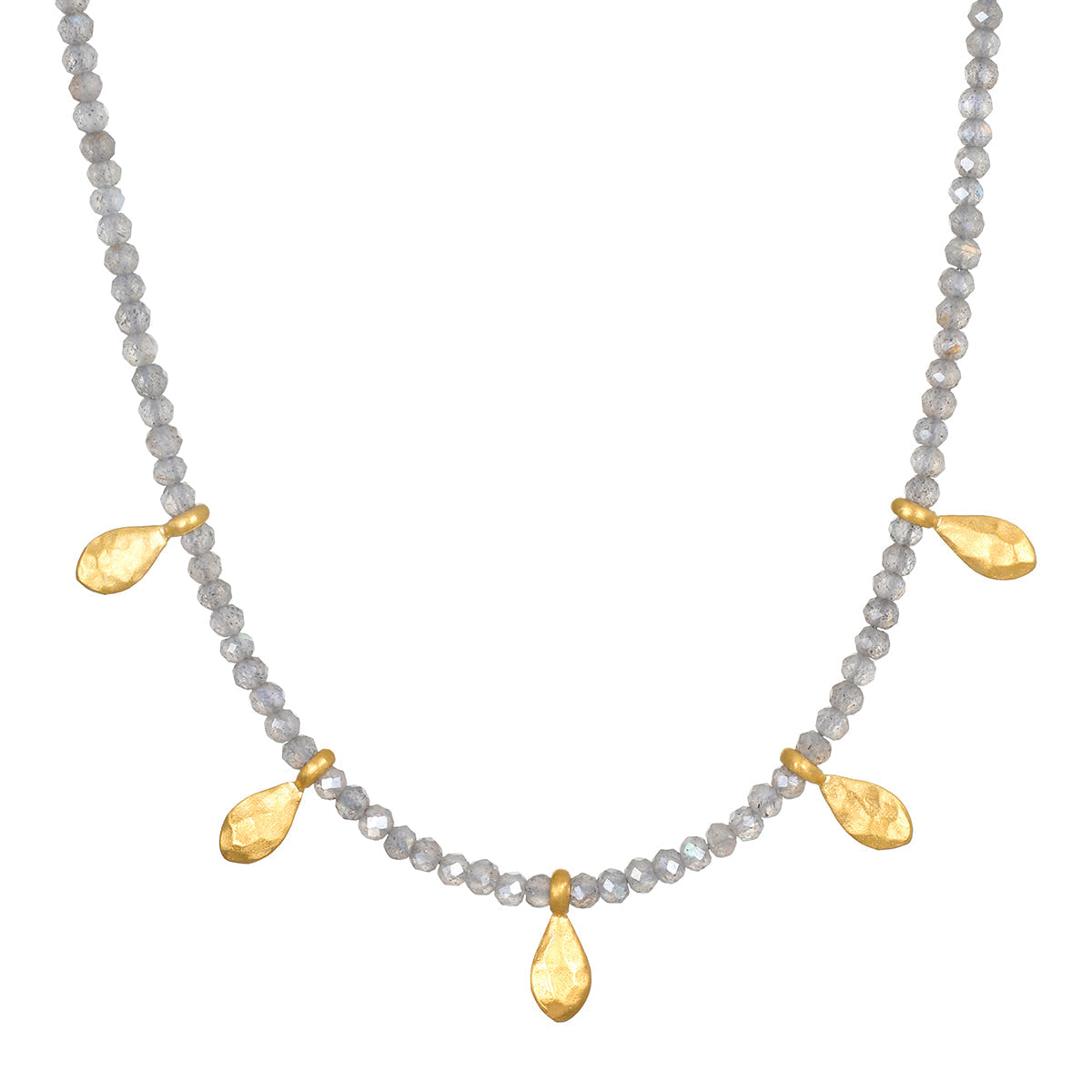 Inspired Beginnings Labradorite Petal Necklace