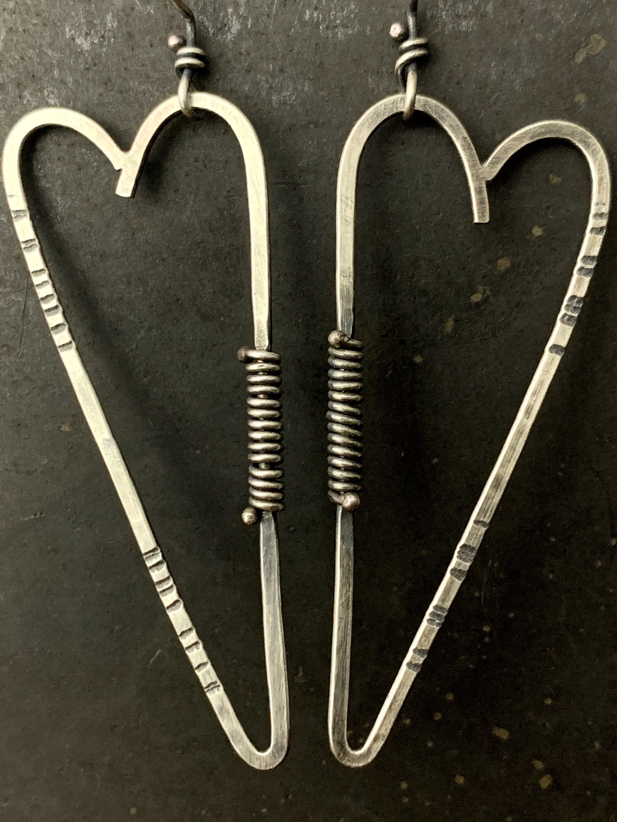 Large Heart Earrings from Stelzer Metalworks at Pinch in Northampton, MA