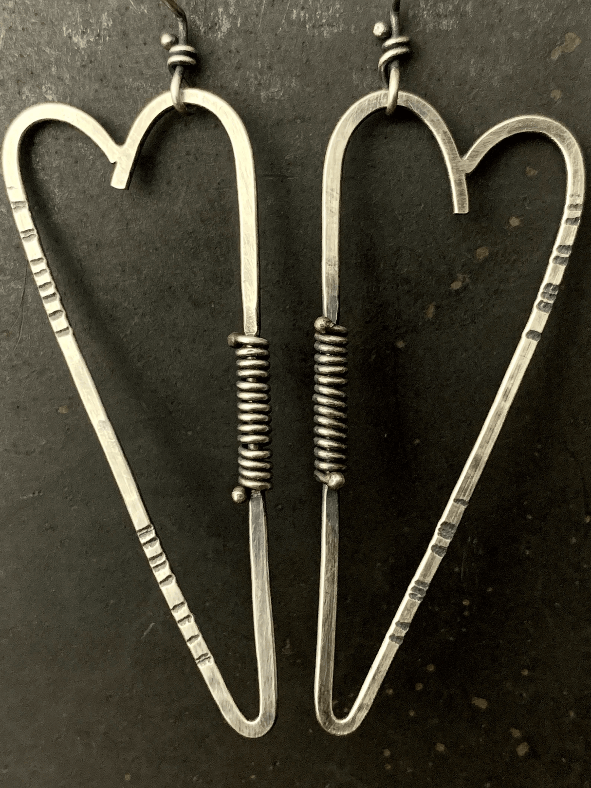 Large Heart Earrings from Stelzer Metalworks at Pinch in Northampton, MA