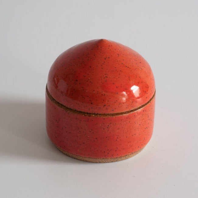 Ceramic Box in Coral from Rachael Pots at Pinch in Northampton, MA