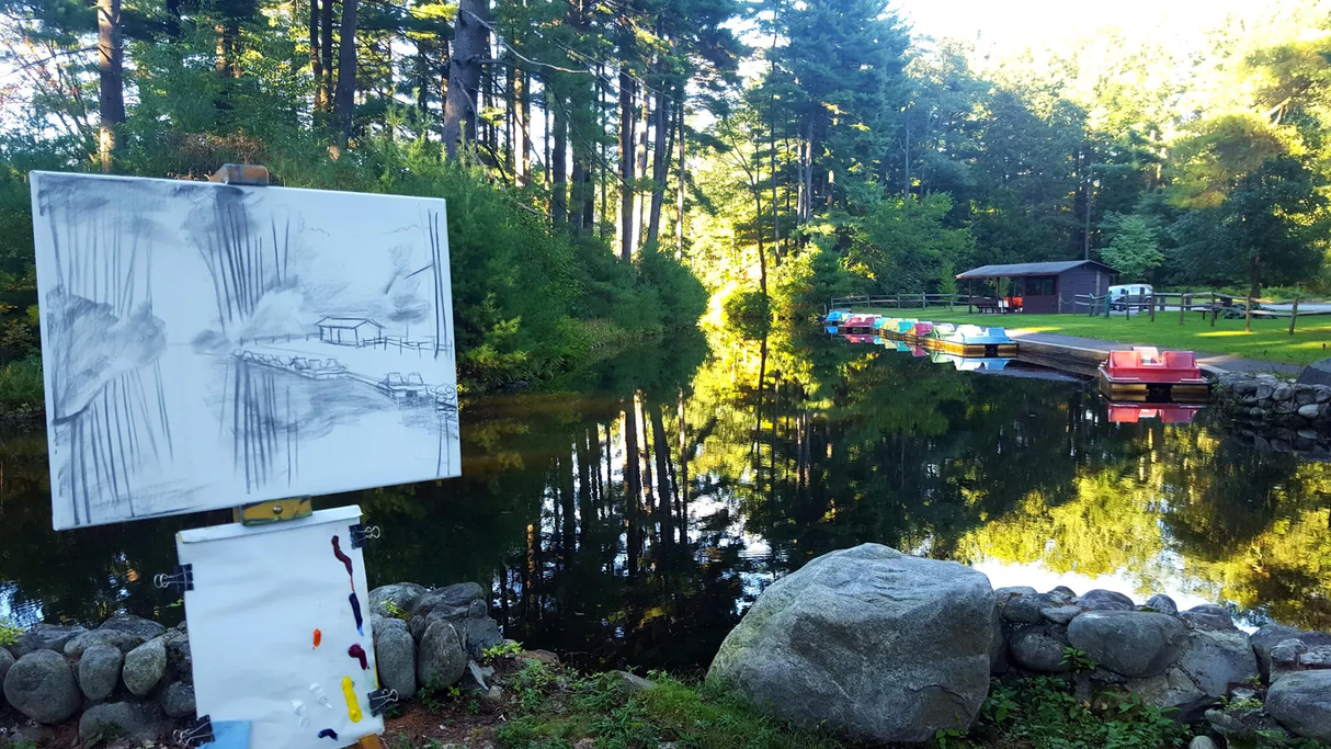 Look Park Paddle Boats 11x14 Print from Sophie Theroux at Pinch in Northampton, MA