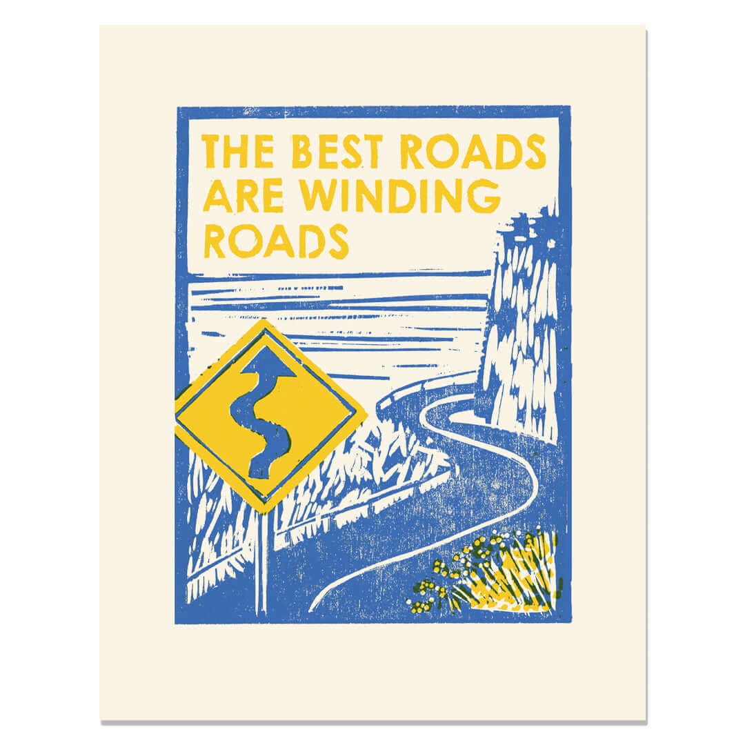 The Best Roads 11"x14" Print from Heartell Press at Pinch in Northampton, MA