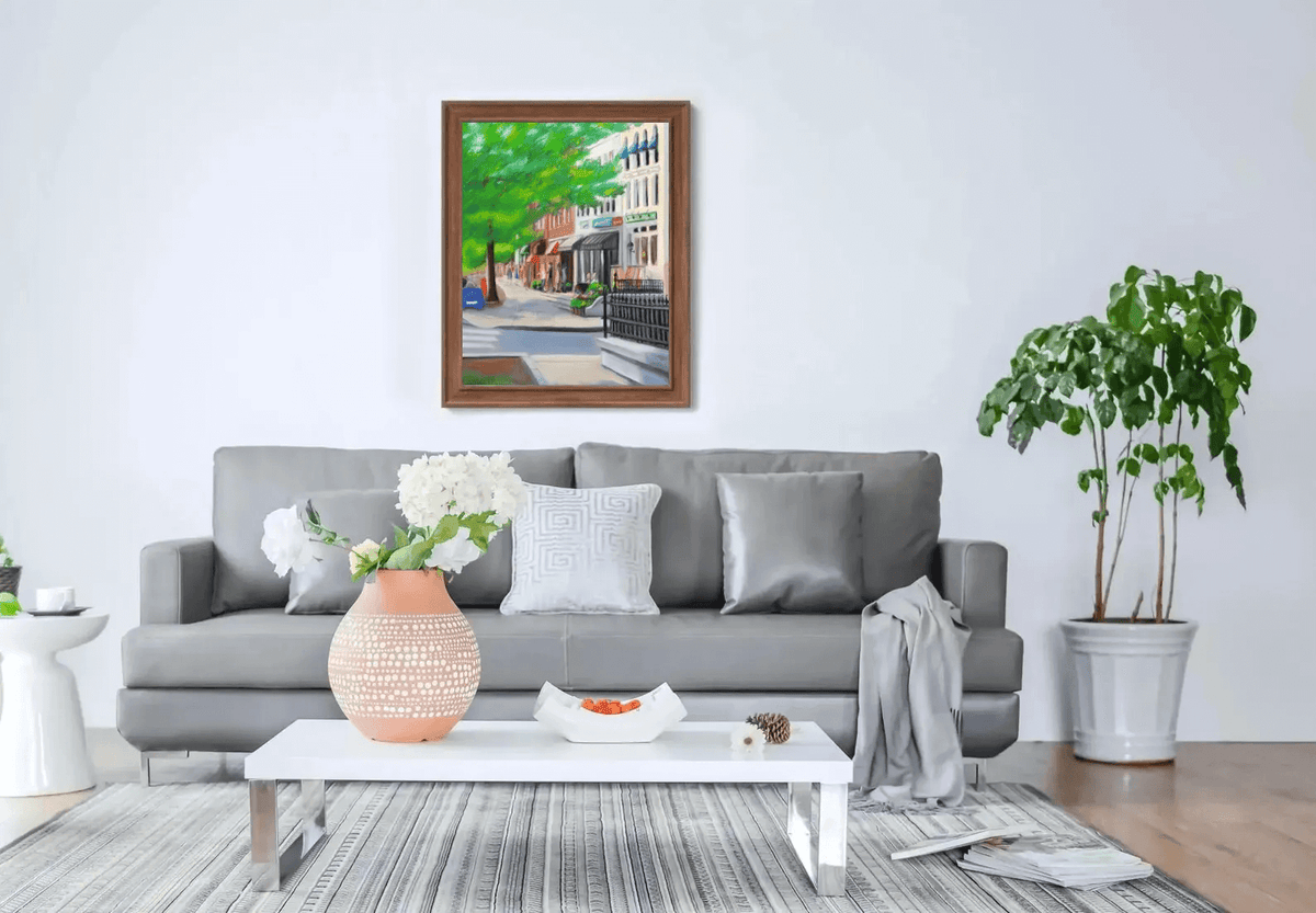 Intersection of Main and Center Streets, Northampton, MA 11x14 Print at PINCH
