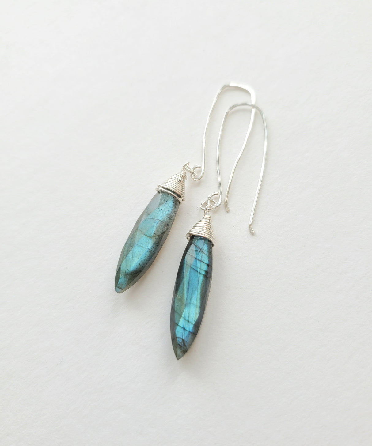 Marquee Earrings with Labradorite from Mary Risley at Pinch in Northampton, MA