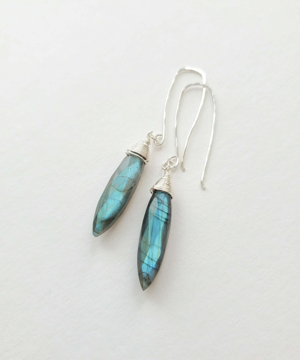 Marquee Earrings with Labradorite at PINCH