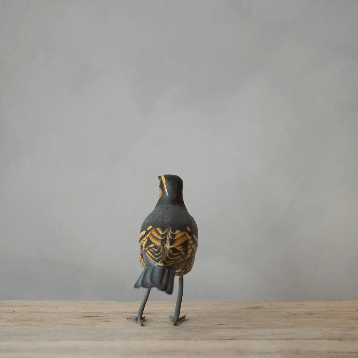 Varied Thrush Wooden Statue at PINCH