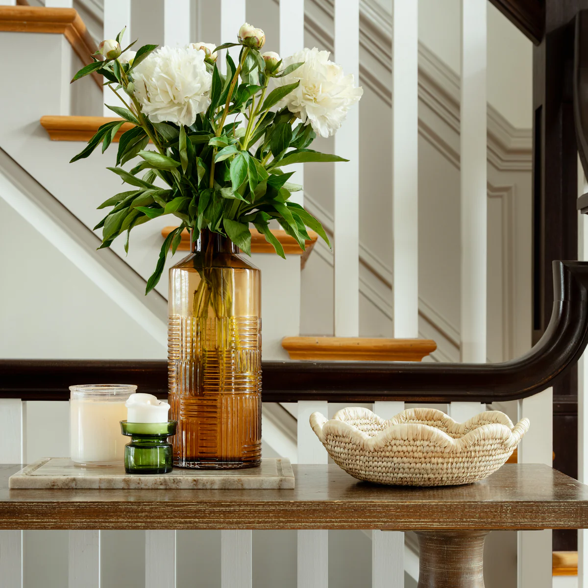 Seba Scalloped Palm Leaf Basket