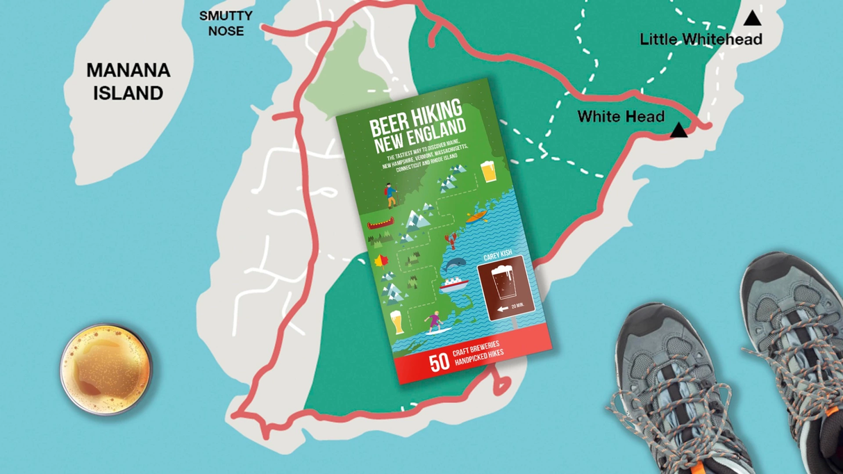 Beer Hiking New England from Ingram Books at Pinch in Northampton, MA