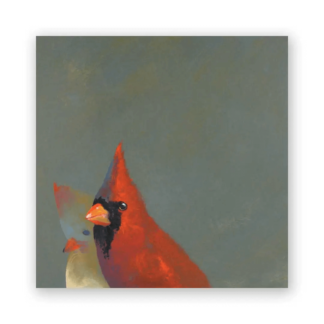 Cardinal Pair 8x8 Wooden Panel at PINCH