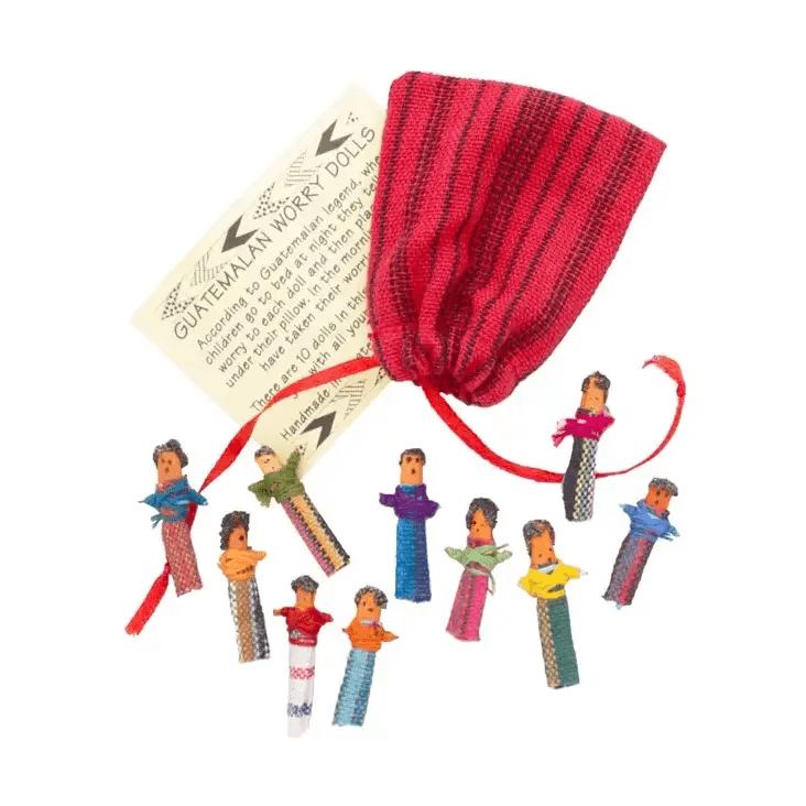 Guatemalan Worry Dolls from Ten Thousand Villages at Pinch in Northampton, MA