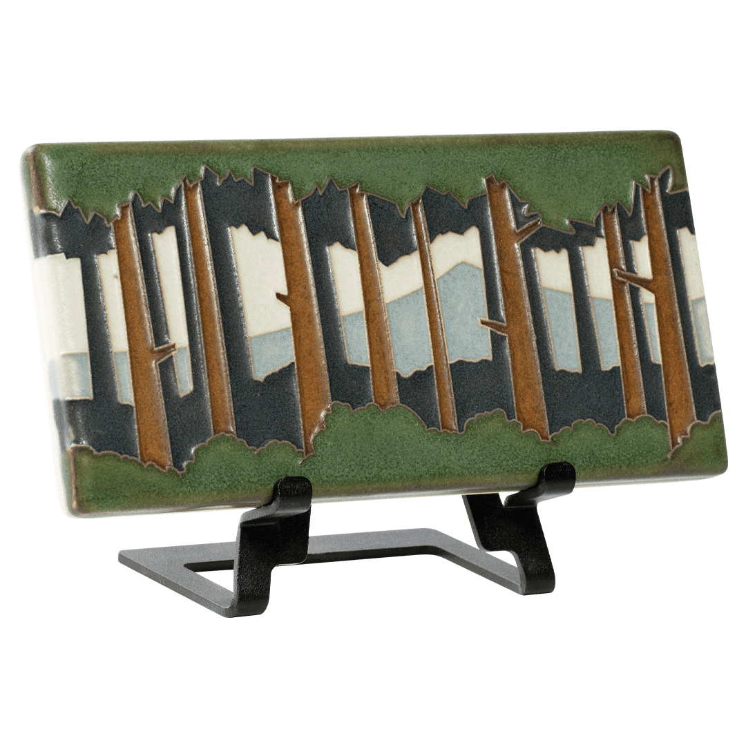 Pine Forest 4x8 Horizontal Tile from Motawi Tileworks at Pinch in Northampton, MA