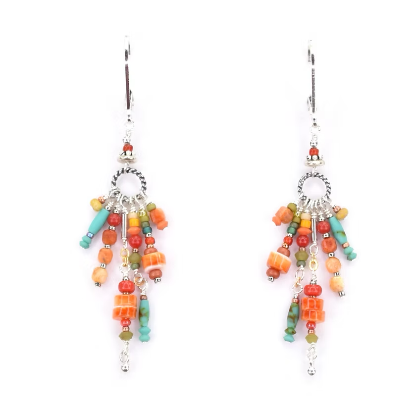 Sterling Silver, Spiney Oyster Shell Earrings