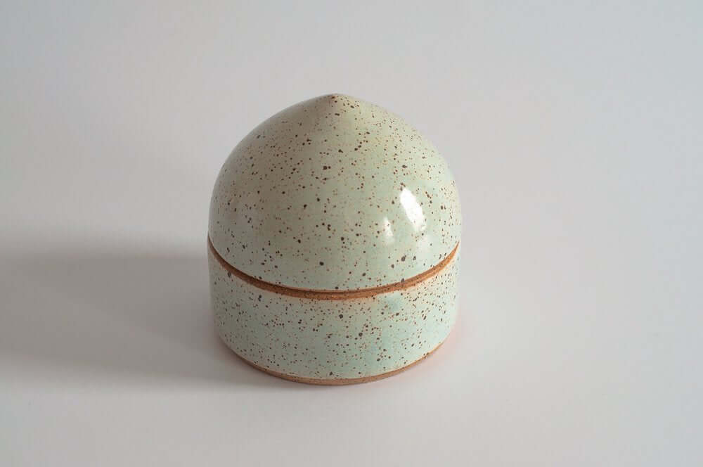 Ceramic Box in Light Blue from Rachael Pots at Pinch in Northampton, MA