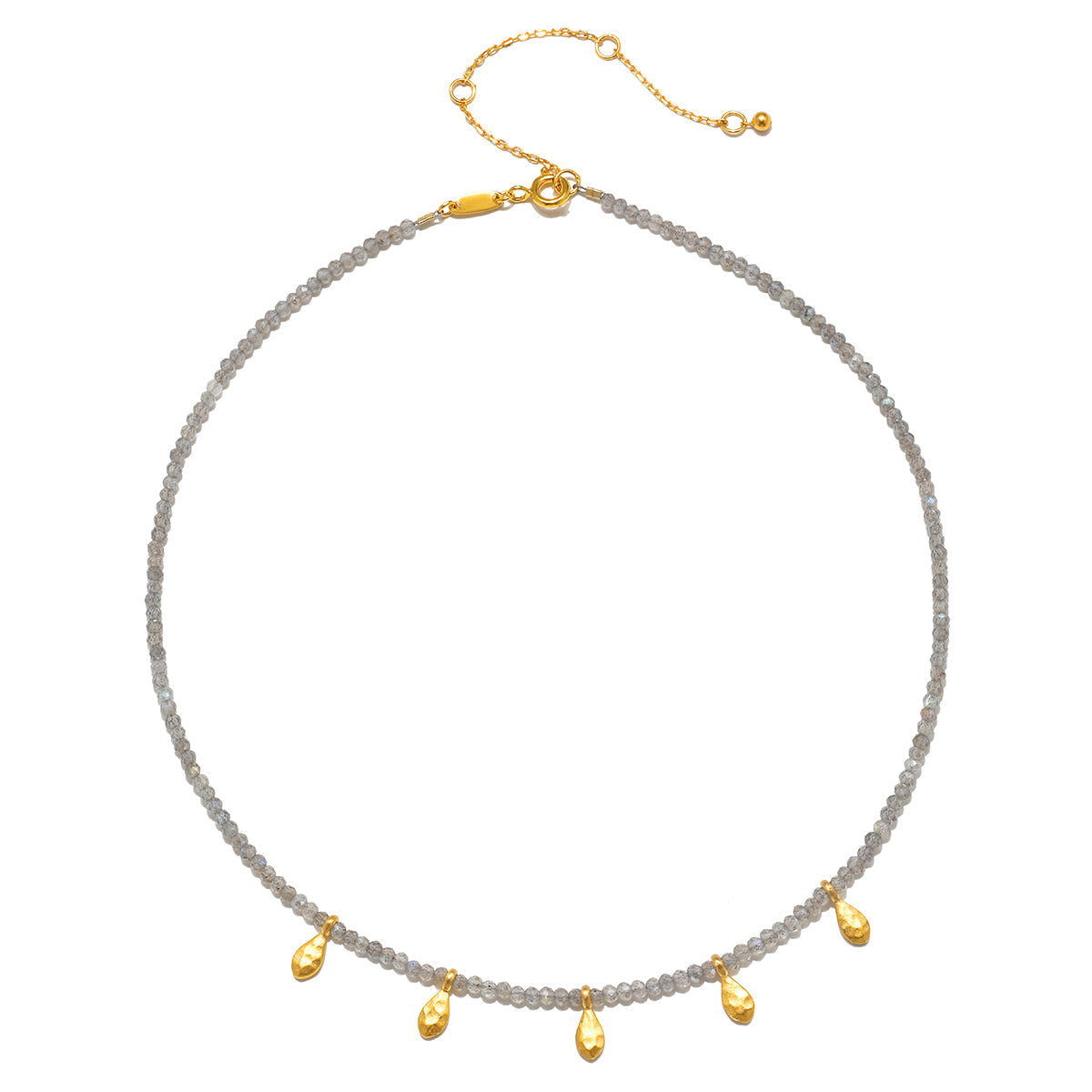 Inspired Beginnings Labradorite Petal Necklace