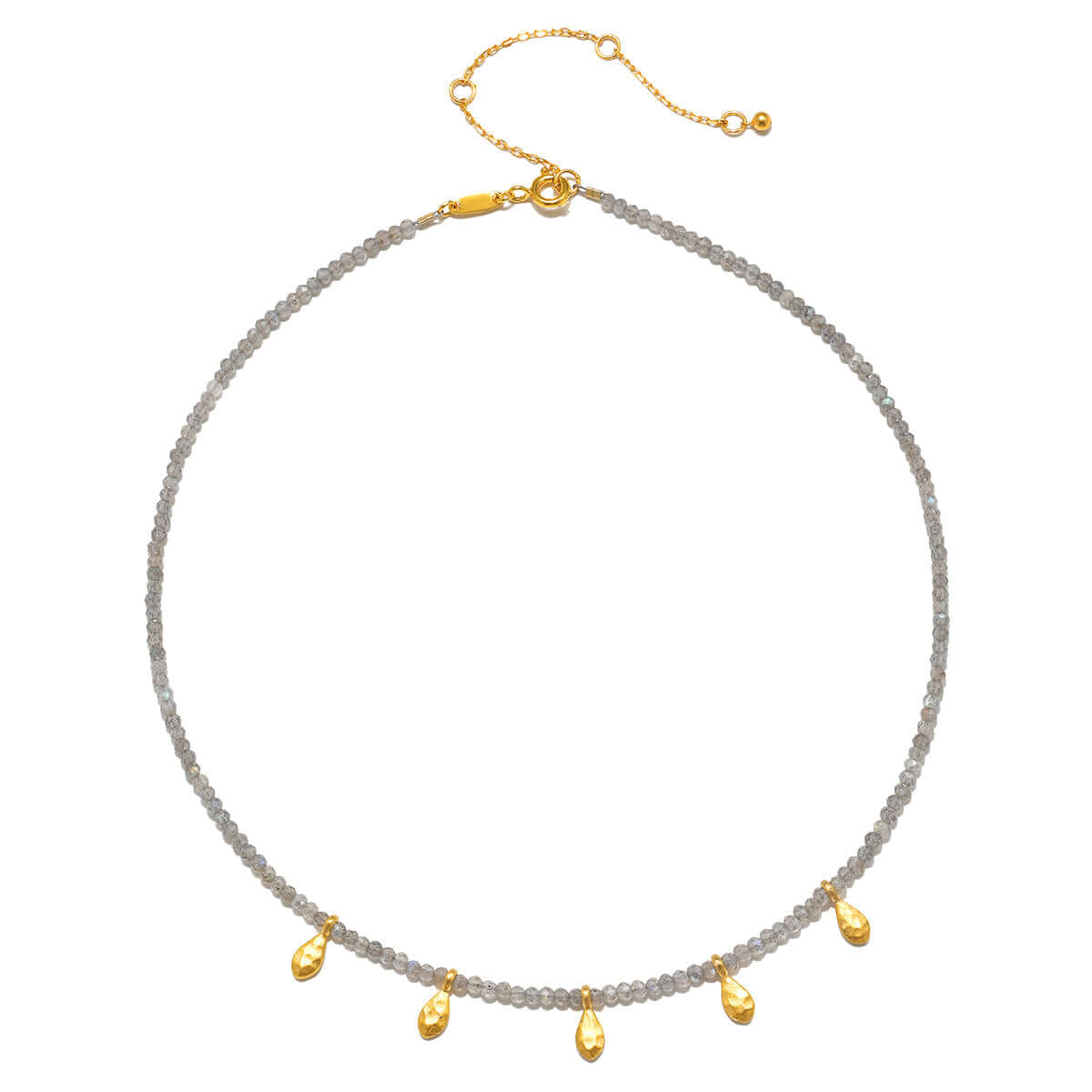 Inspired Beginnings Labradorite Petal Necklace at PINCH