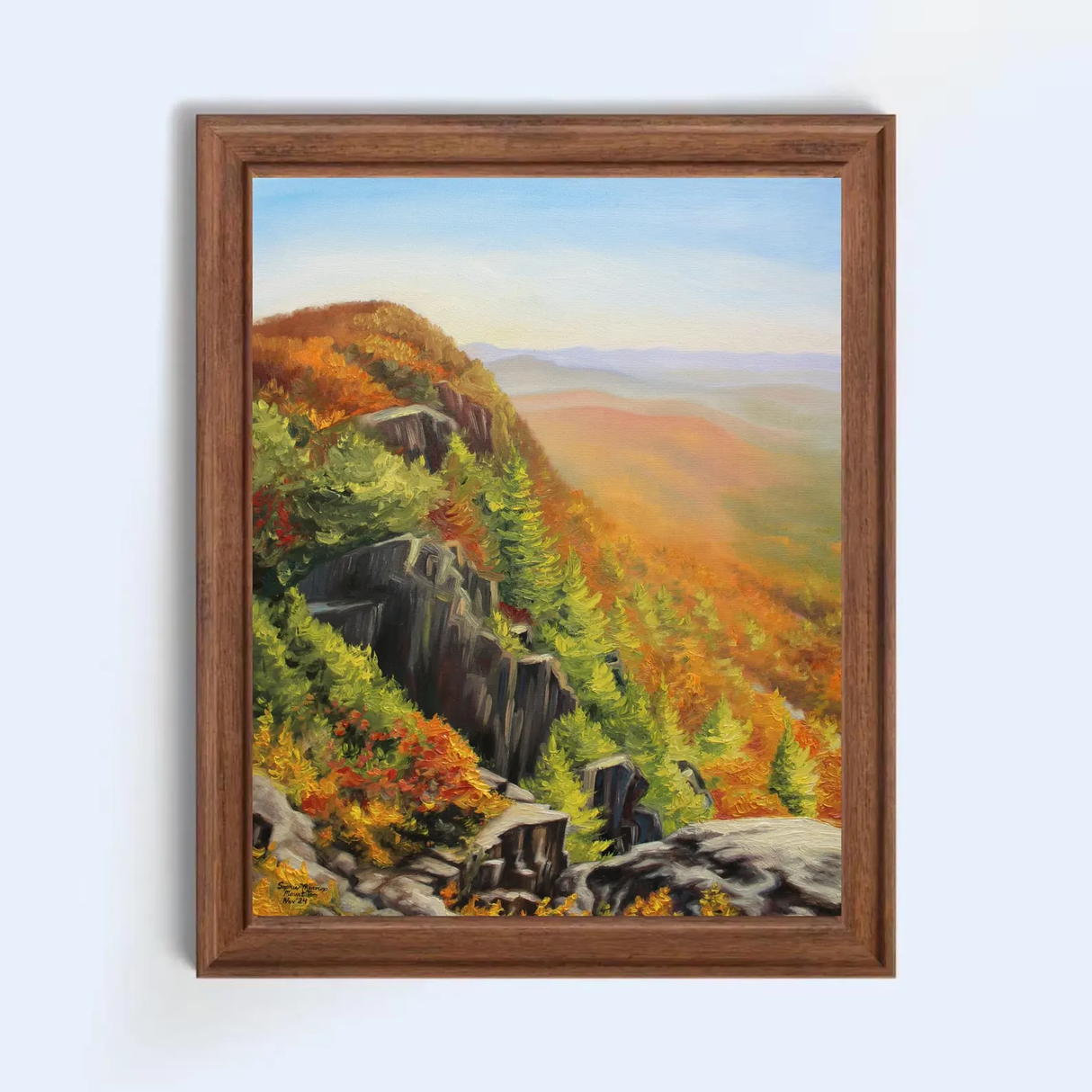 Cliffs from Mount Tom, MA 11x14 Print from Sophie Theroux at Pinch in Northampton, MA