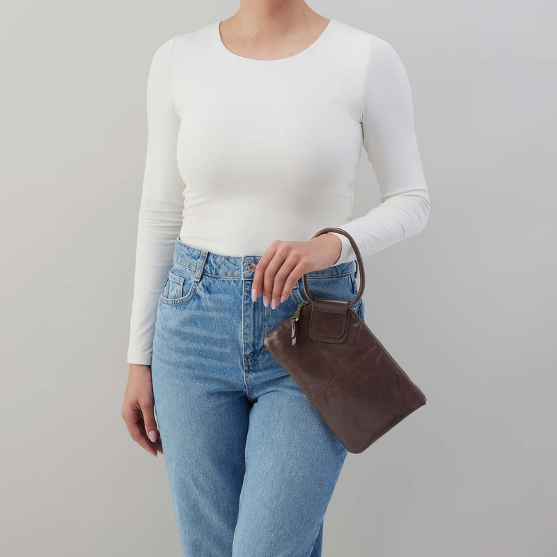 Sable Leather Wristlet at PINCH