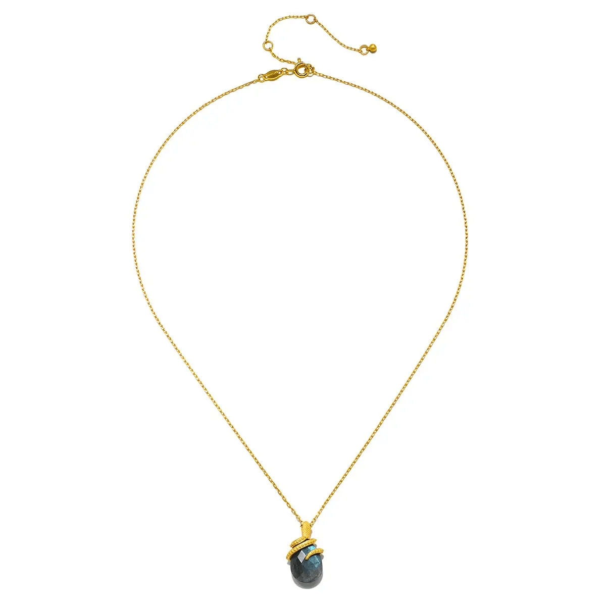 Inner Knowing Labradorite Snake Necklace from Satya at Pinch in Northampton, MA