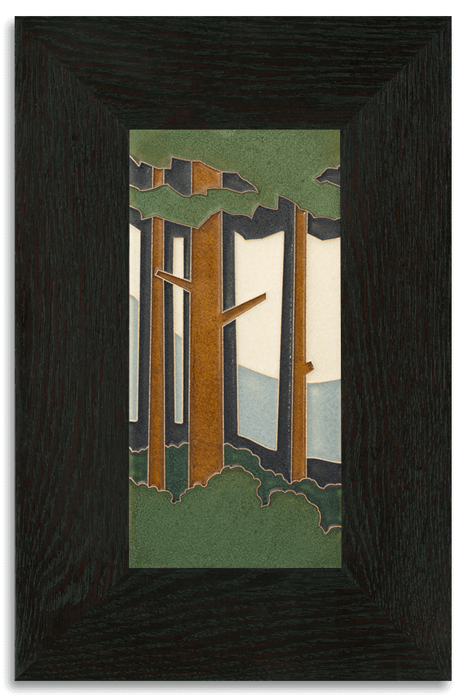 Pine Forest 4x8 Vertical Tile from Motawi Tileworks at Pinch in Northampton, MA
