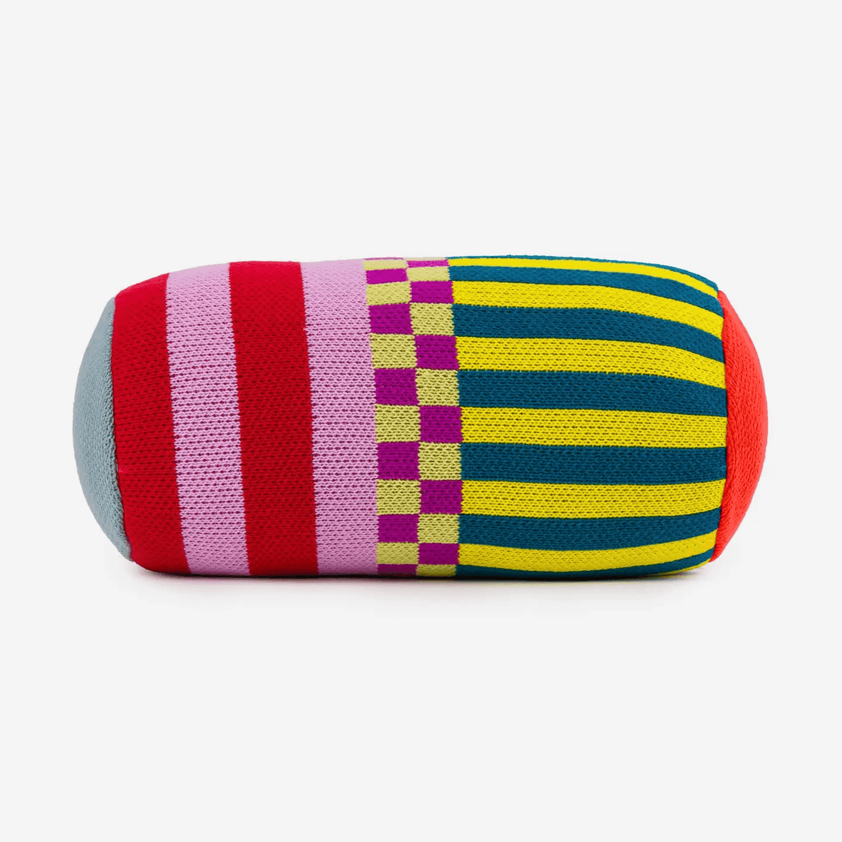 Pattern Patch Bolster Pillow Multi at PINCH